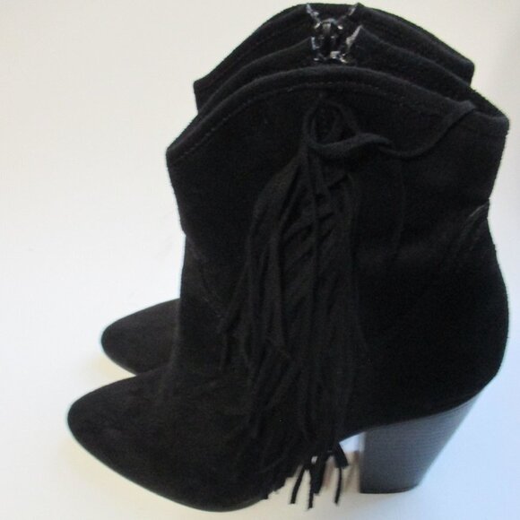ZIGI GIRL HAZELINA FRINGE ANKLE BOOTS  SIZE 8.5 - Picture 15 of 15